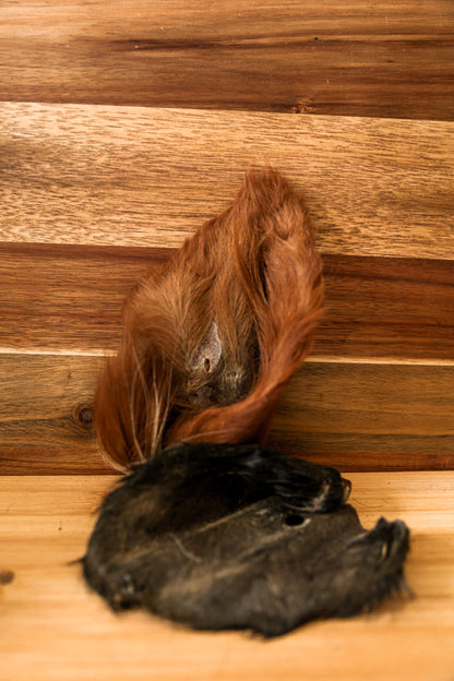 Cow Ears with Fur - Single